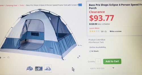 bass pro tent cot